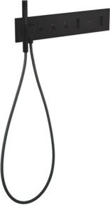 Hansgrohe Fertigset ShowerComposition UP-THM Duschsystem für 3 Verbraucher in Mattschwarz - Bild 1