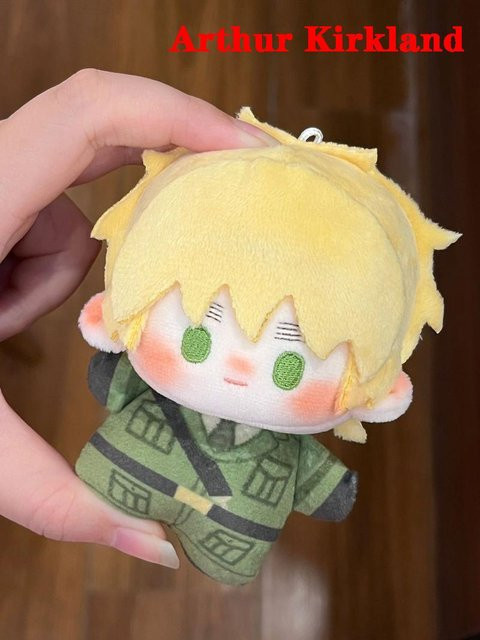 Yiran toy Hetalia Arthur Kirkland / Braginsky Ivan Plüschtier Schlüsselanhänger, 10cm, ab 18 Jahren - Bild 1