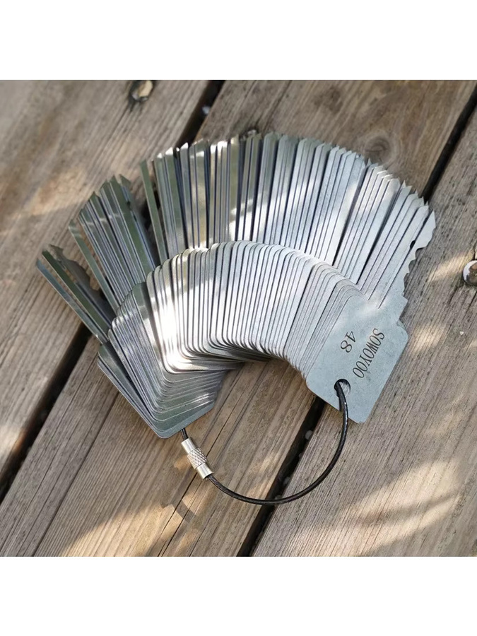 ITSkey 48-in-1 Universal-Schlüsselsatz für Vorhängeschlösser in Silber - Bild 3