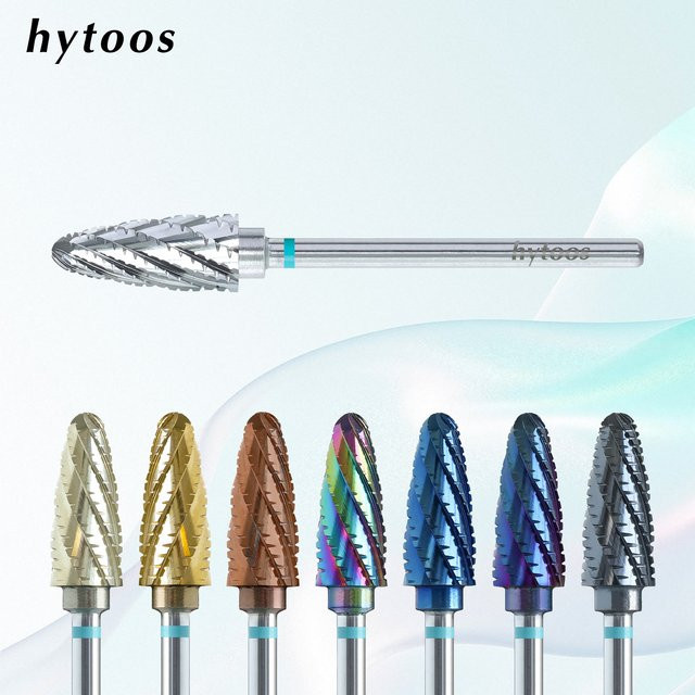 HYTOOS Tornado Acryl Nagel Bohrer Bits, Hartmetall, Maniküre Zubehör - Bild 1