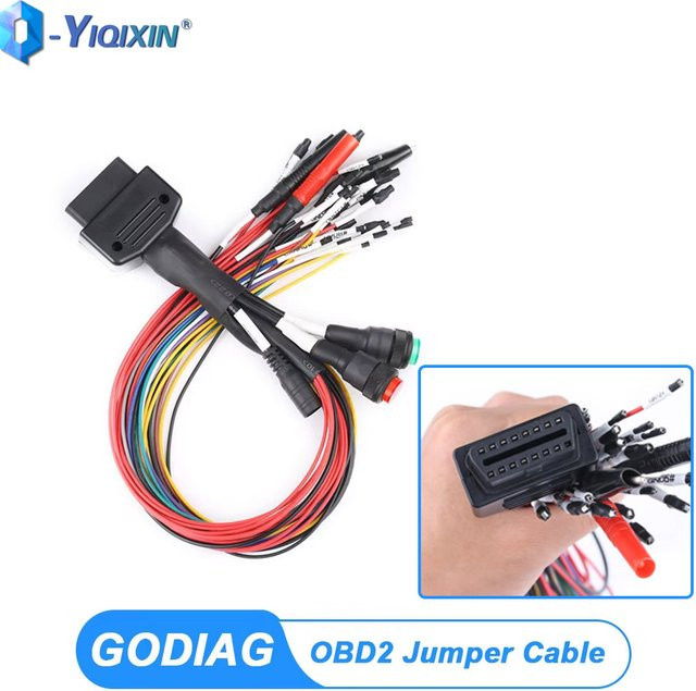 GODIAG OBD2 Jumper Breakout Tricore-Kabel für ECU-Programmierung und Autodiagnose, Multicolor - Bild 1