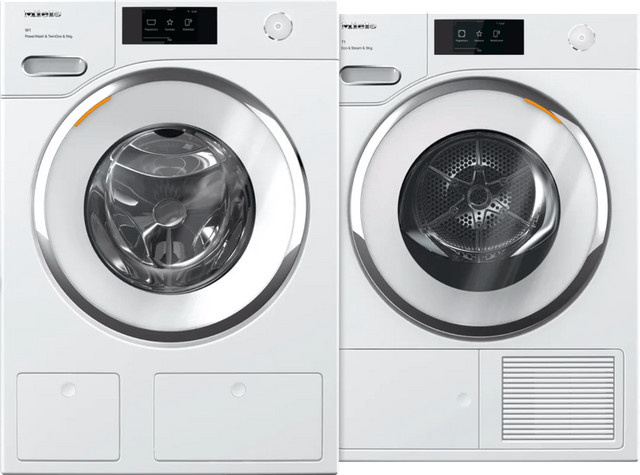 Miele Waschmaschinen-Set: Waschmaschine WWR 760 WPS PowerWash & TwinDos (9 kg) und Trockner TWR 780 WP Eco & Steam in Weiß - Bild 1