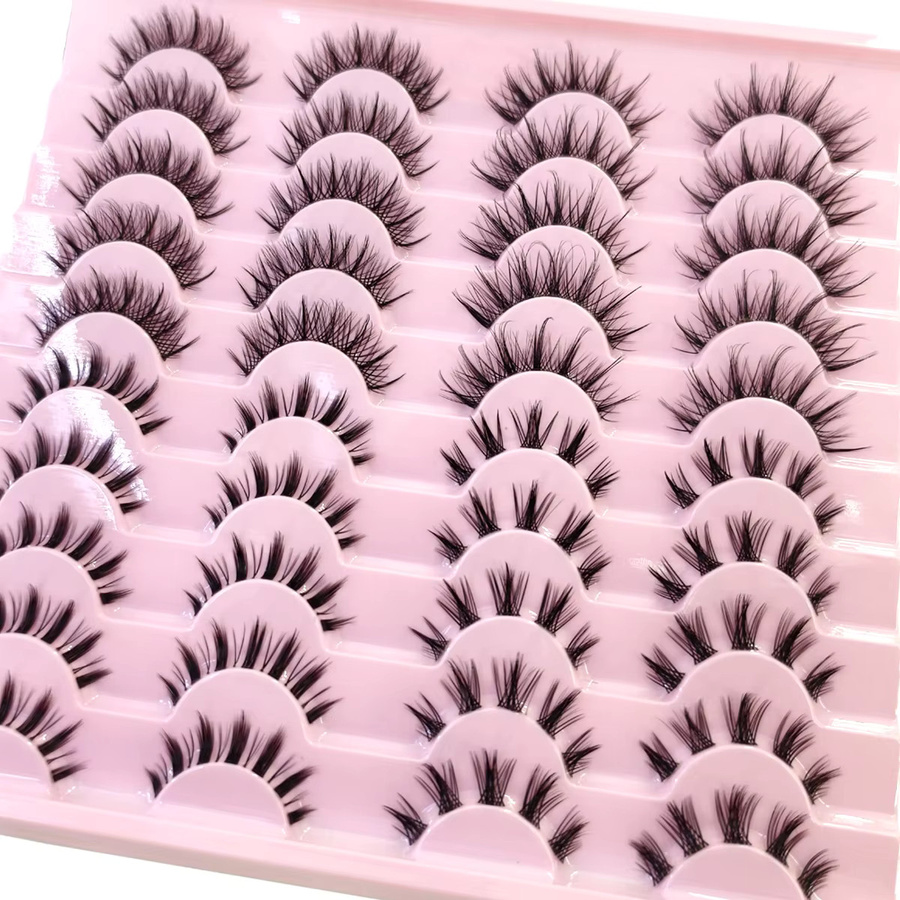 3DFaux Falsche Wimpern, Black, 20 Paar, Unisex - Bild 5