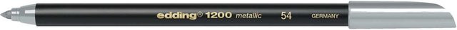 Edding 1200 Metallic Marker Permanent Silber mit Bullet-Spitze - Bild 1