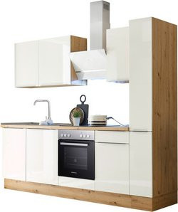 Respekta Küchenzeile Marleen in Weiß und Artisan-Eiche, modern mit Soft-Close-Türen und Schubladen, H x B x T: 211 x 250 x 60 cm - Bild 3