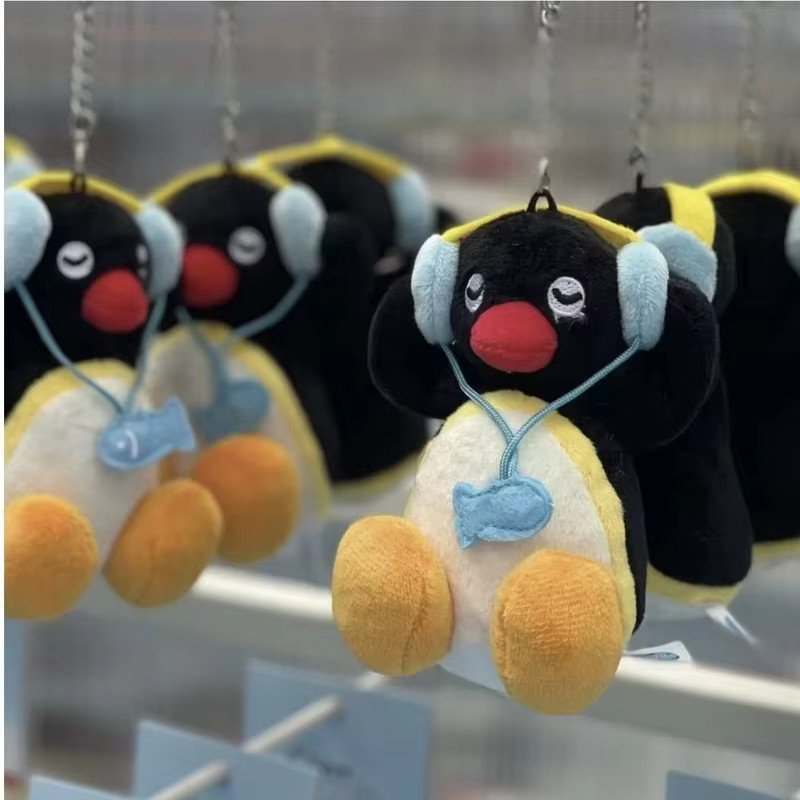 TAKARA TOMY Pinguin-Plüsch-Schlüsselanhänger, Stoffpuppe, Blau - Bild 3