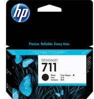 Original HP Tintenpatrone 711 Schwarz CZ129A für DesignJet T120 und T520 ePrinter - Bild 1