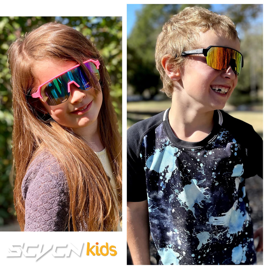 SCVCN Sportsonnenbrille Kinder, Vollrand, Kunststoff - Bild 3