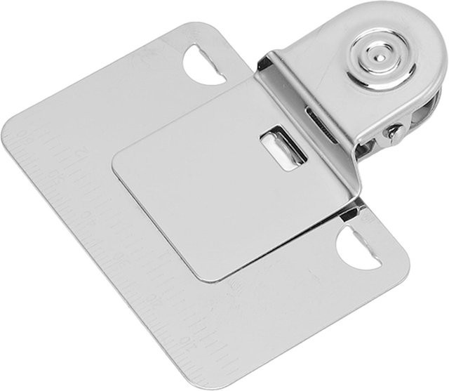 OutsideWorld Maßbandclip aus Edelstahl in Weiß und Silber für präzises Messen und Lokalisieren bei der Holzbearbeitung - Bild 1