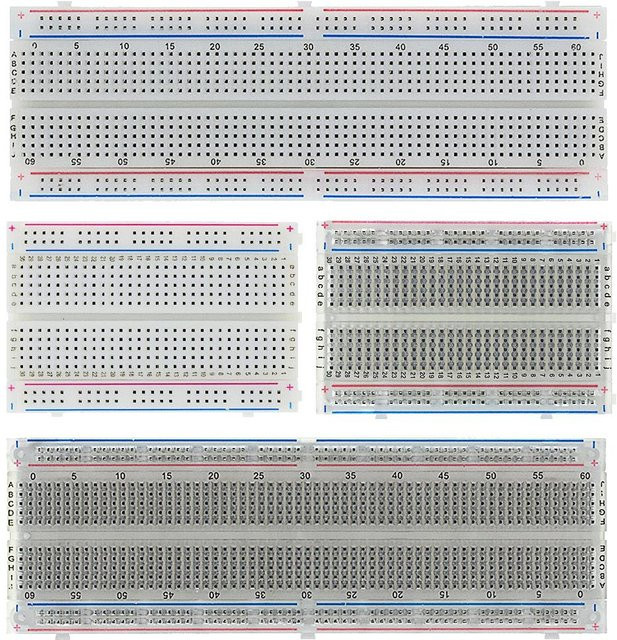AITEXM ROBOT MB-102 Steckbrett für DIY-Entwicklungen, 400/830 Punkte, Weiß - Bild 1