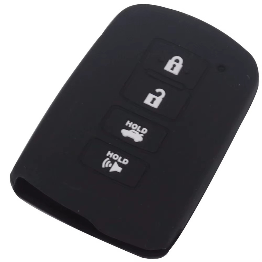 Jingyuqin Silikon Remote Key Cover für Toyota Camry Avalon Rav4 Highlander mit 4 Tasten - Bild 2