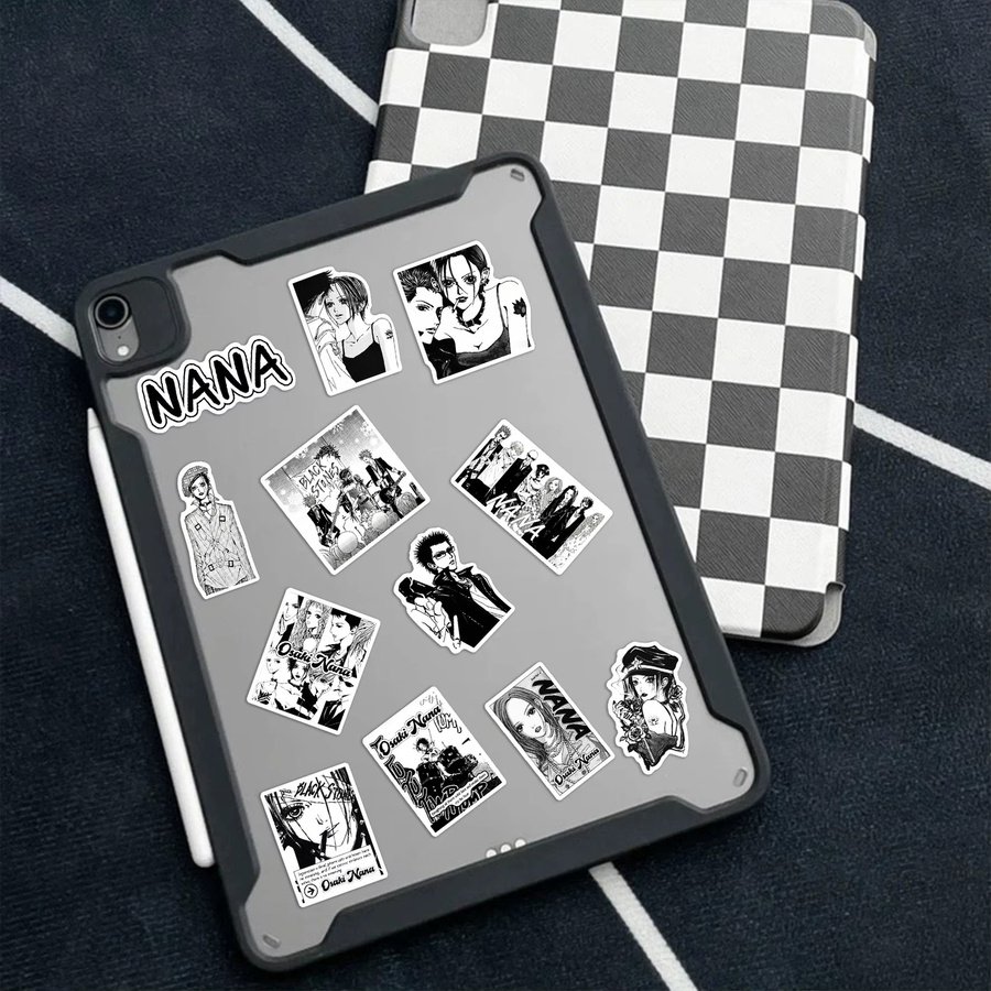 Bandai NANA Aufkleber, Schwarz-Weiß, 10-teiliges Set - Bild 3