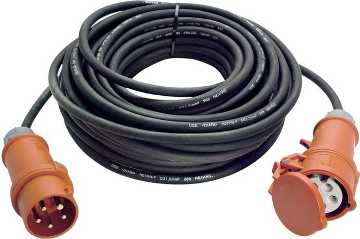 AS Schwabe Strom Verlängerungskabel 16A Schwarz 10,00 m H07RN-F 5G 2,5mm² - Bild 2