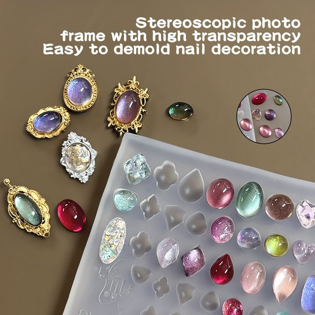 Kaniu Nail Art Form, 3D Silikon Schnitzvorlage, Transparent - Bild 1