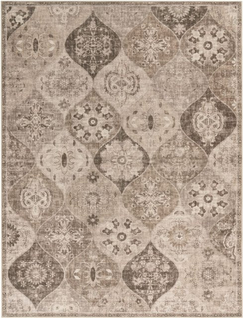 Waschbarer Vintage Teppich Sami in Taupe und Beige, B: 200 cm, T: 280 cm - Bild 1
