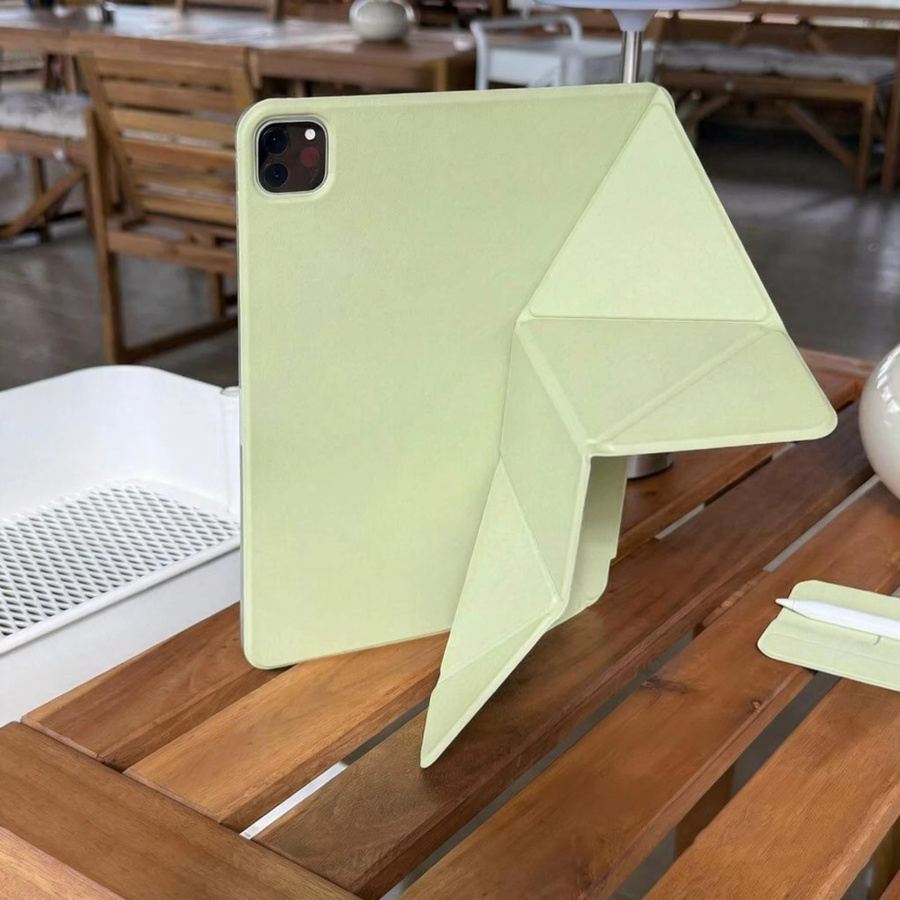 SZEGYCHX Dynamische Folio-Hülle für iPad Pro 13 11, iPad Air 13 11 und iPad Mini in Beige und Green - Bild 5