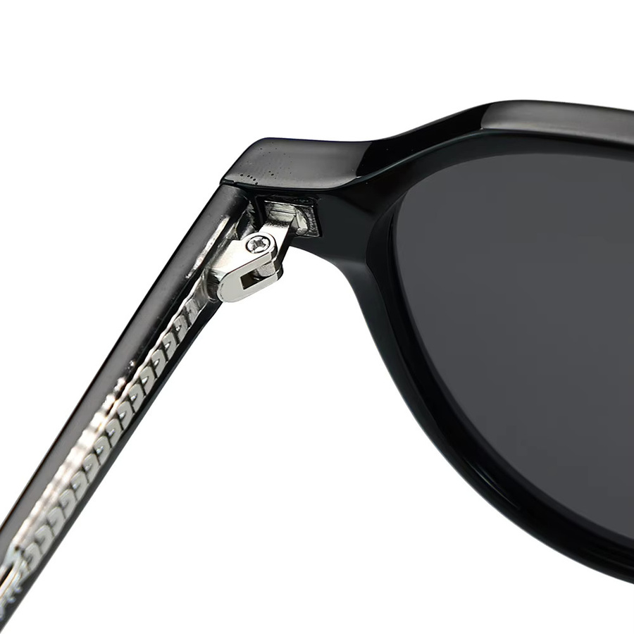 Peekaboo Sonnenbrille, TR90, Vollrand, Rund, Unisex, grün, braun, polarisiert - Bild 2