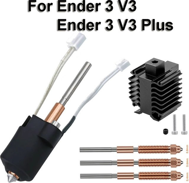 Creality Ender 3 V3 Plus Keramik-Hotend-Baugruppe für FDM-Drucker in Schwarz - Bild 1
