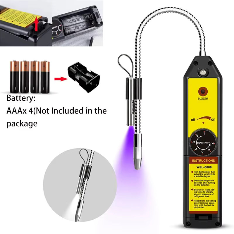 WJL-6000 Halogen-Kältemittelleckdetektor für HVAC-Klimaanlagen zur Prüfung von R22, R410A, R134A und R1234YF Gasen - Bild 2