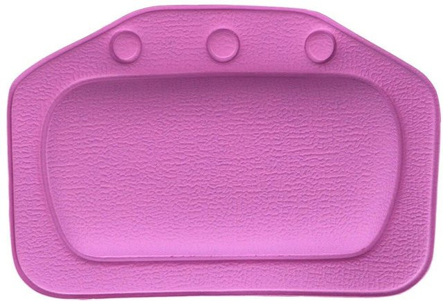 Nackenkissen für die Badewanne von ouyaohong, weiche Kopfstütze mit Saugnapf aus Polyester, B/B/H: 21 x 31 cm, violett - Bild 1