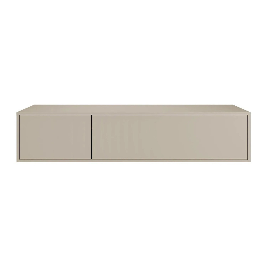 Waschbeckenunterschrank Isaure von Vente-unique in Beige, modern und wandmontiert mit Soft-Close-Türen - Bild 2