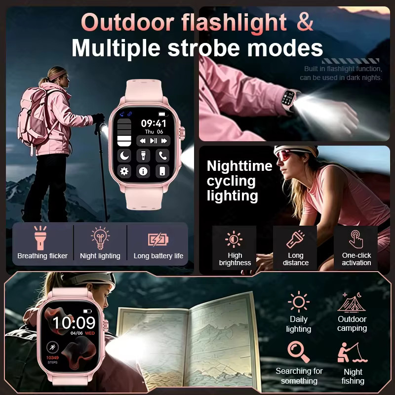 Amazfit Bip 6 Smartwatch für Damen in Pink mit Bluetooth-Anruf, Herzfrequenzmessung und IP68 Wasserdichtigkeit - Bild 3