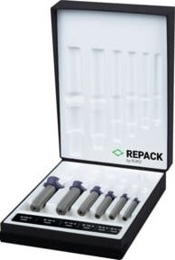 Ruko 6-teiliger Kegel- und Entgratsenker-Satz DIN 335 Form C 90 Grad in Silber Ø 6,3 - 8,3 - 10,4 - 12,4 - 16,5 - 20,5 mm - Bild 1