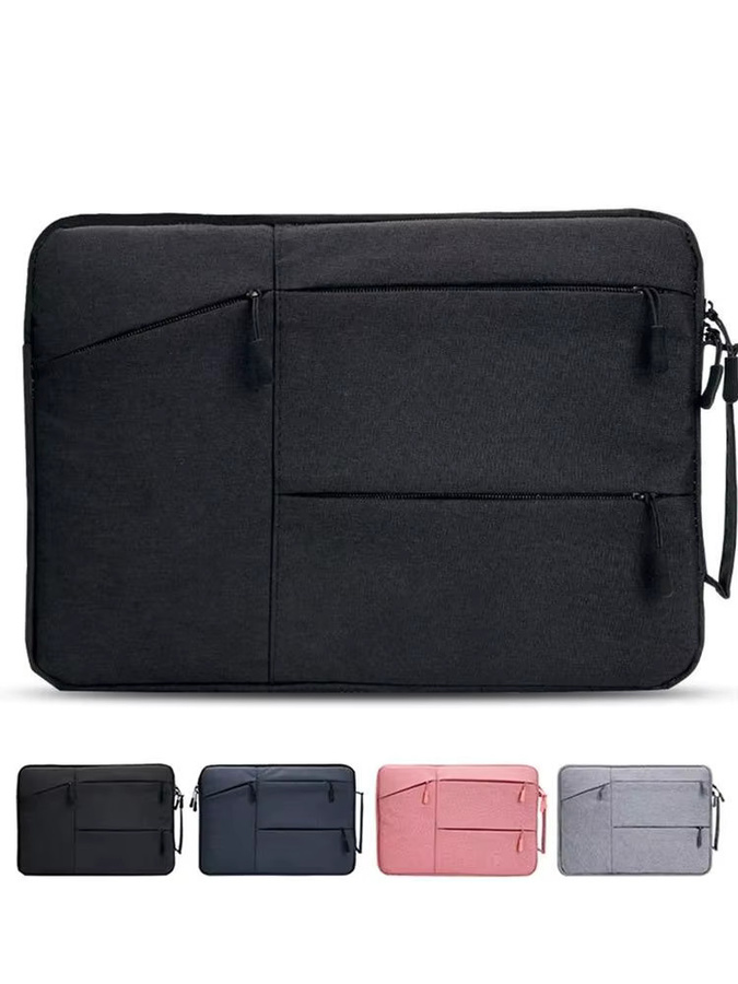 Wasserdichte Laptoptasche von KAFNHCKA in Grau für Apple MacBook Air Pro und Lenovo Notebook von 12 bis 16 Zoll - Bild 4