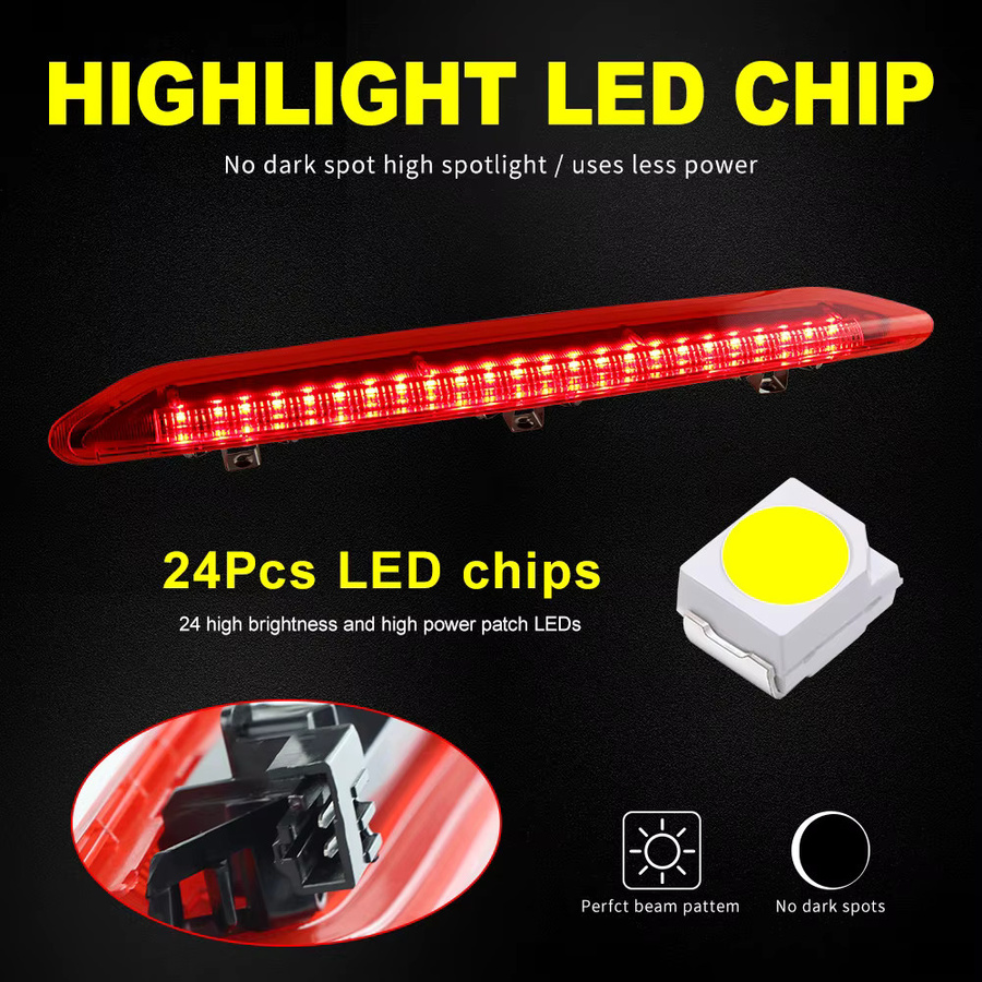 SAARMAT LED Bremslicht für VW Polo IV MK4 9N 9N3 (2002-2010), 3. Bremslicht Rücklicht in Rot, Canbus 12V - Bild 3