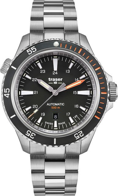 Traser Diver Automatik, Edelstahl, Schwarz, 46 mm, Herren - Bild 1