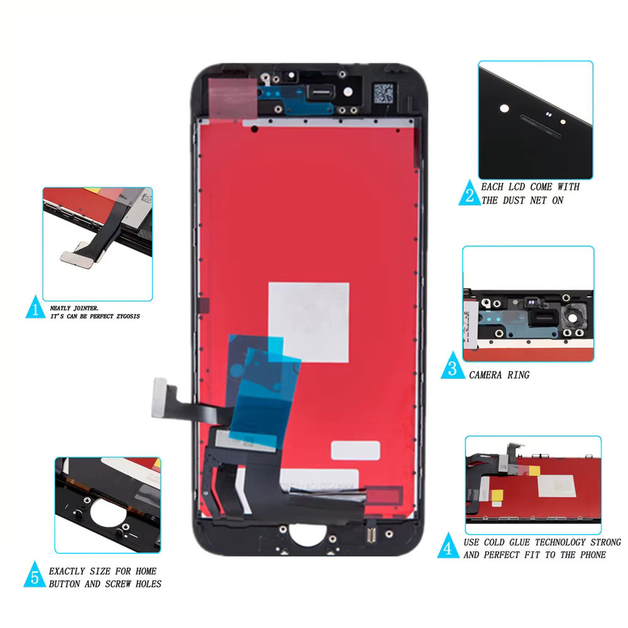 AAA INCELL LCD Display Touch Digitizer Ersatz für Apple iPhone SE 2020 2nd Gen, SE 2022 3rd Gen und iPhone 8 - Bild 4