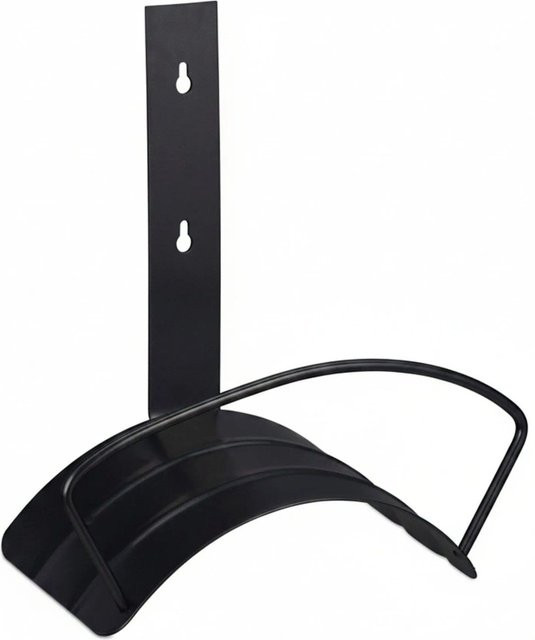 Relaxdays Schlauchhalter aus Stahl in Schwarz, Wandmontage, B/T/H: 32 x 32,5 x 16 cm - Bild 1