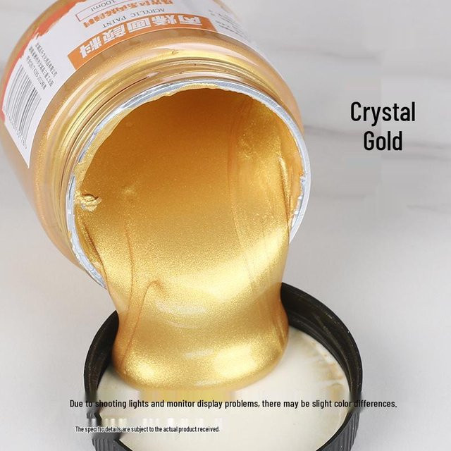 CreativeCorner Metallic Acrylfarbe Perlmutt Gold und Silber für Wand- und Handbemalung, 300 ml - Bild 1