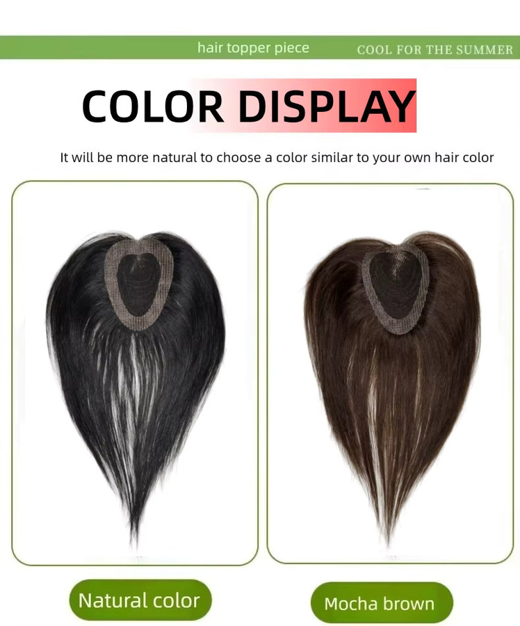 Anemone Echthaar-Toupet für Damen, nahtlos mit natürlicher Haarlinie - Bild 5