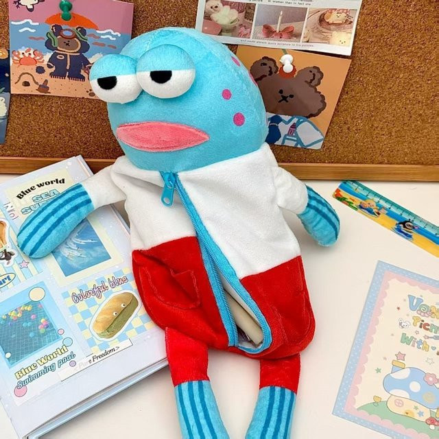 SpongeBob Schwammkopf Plüsch-Federmäppchen Multicolour mit großem Fassungsvermögen - Bild 1