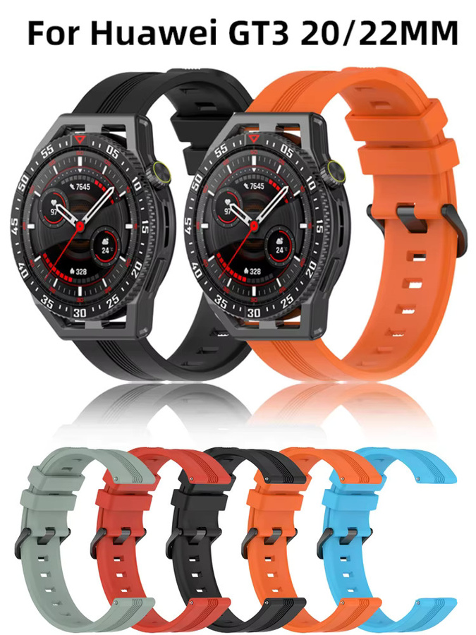 Smartwatch-Armband Silikon, 20mm 22mm, Unisex - Bild 5