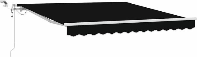 vidaXL Einziehbare Markise Schwarz aus Polyester und Metall B/H: 300 x 250 cm - Bild 1