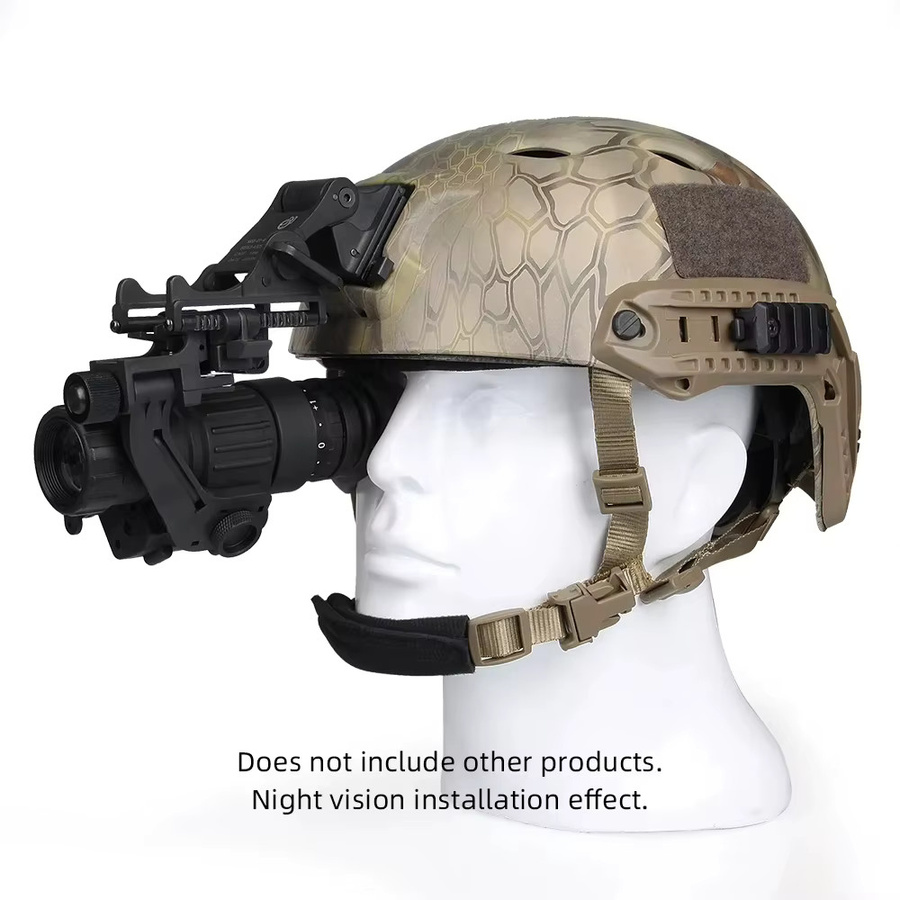 BOOIU Taktischer J-Arm Helmhalterung Adapter für NVG PVS-14 PVS-7 Monokulare Nachtsichtgeräte, Schwarz - Bild 3