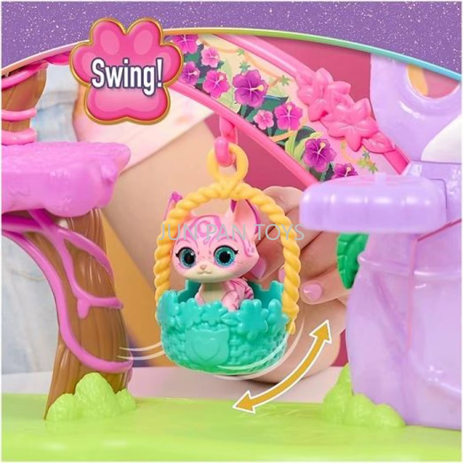 Disney Jr SuperKitties Su-Purr Wild Spielset, Rutsche Schaukel, Bitsy Willa Figur Kitty House Modell - Bild 3