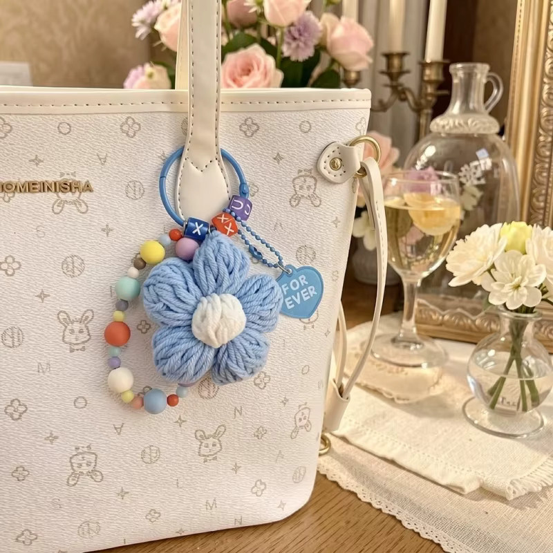 XINYOUHUO Schlüsselanhänger, Blumen, handgewebt - Bild 3