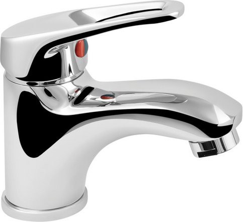 WELLWATER Einhebelmischer für das Waschbecken in Silber, verchromt mit Cold-Start Kartusche und wassersparender Funktion - Bild 1