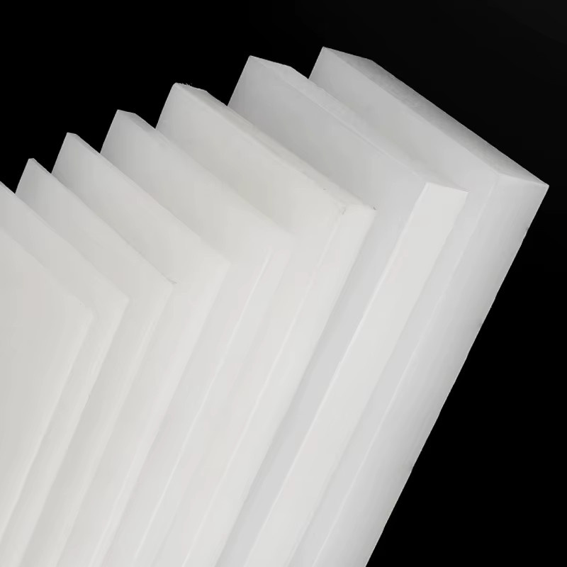 2 Stück weiße PA-Nylon-Flachstab-Blattstreifen aus verschleißfestem Kunststoff, Länge: 495 mm, Dicke: 20 mm - Bild 2