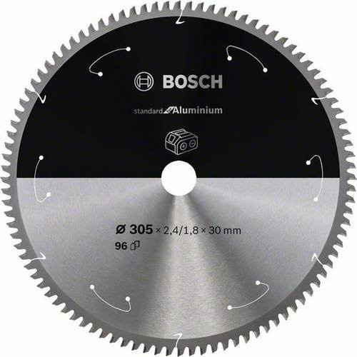 Bosch Kreissägeblatt für Aluminium und Akkusägen, Farbe: Silber, Durchmesser: 305 mm, Bohrung: 30,5 mm, 96 Zähne, Carbide Tipped - Bild 1