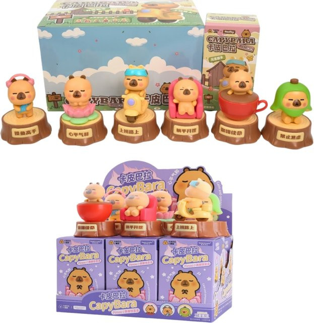 PIMOO Capybara Tier-Serie, Blind Box, Capybara Figur, Einzelfigur - Bild 1