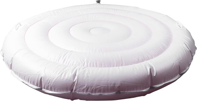 Nensit Aufblasbare Whirlpoolabdeckung aus PVC, rund, isoliert, weiß, 4,5 Fuß - Bild 1