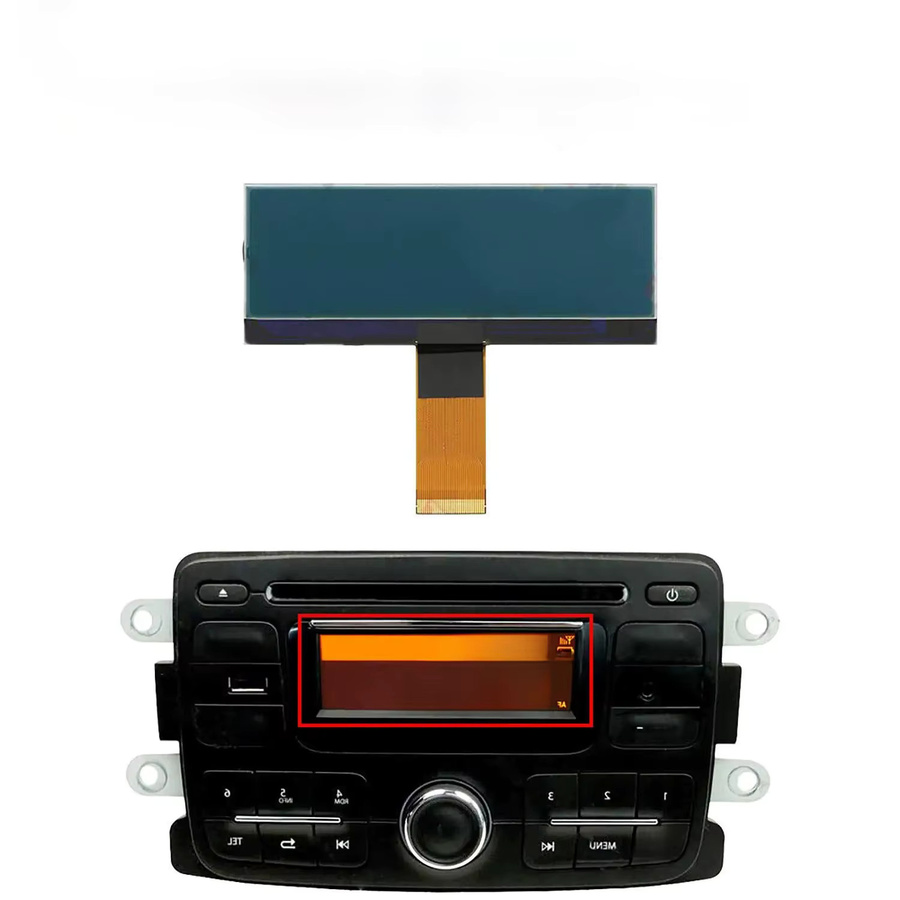 Auto Radio Stereo mit LCD Display AGC-1220RF-A AGC-0060RF-A in Schwarz für Renault Duster Captur Logan Pulse Symbol 3. Gen Dacia Lada Xray - Bild 1