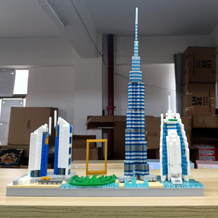 Linyi toy Dubai Skyline Burj Al Arab Modell ab 14 Jahren - Bild 3