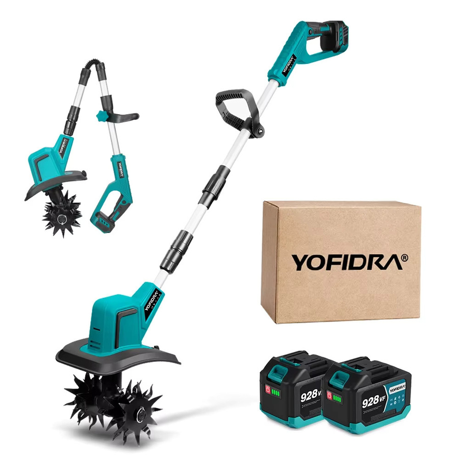 YOFIDRA Bürstenloser Elektrischer Gartenfräser 1500W Tragbarer Kabelloser Rasenmäher und Rasentrimmer in Türkis für Makita LXT Akku - Bild 6