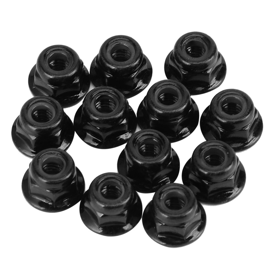 TOMTOP JMS 12-teiliges Set Rutschfeste Reifen mit Kontermutter Schwarz Metall 1/10 Zubehör - Bild 6