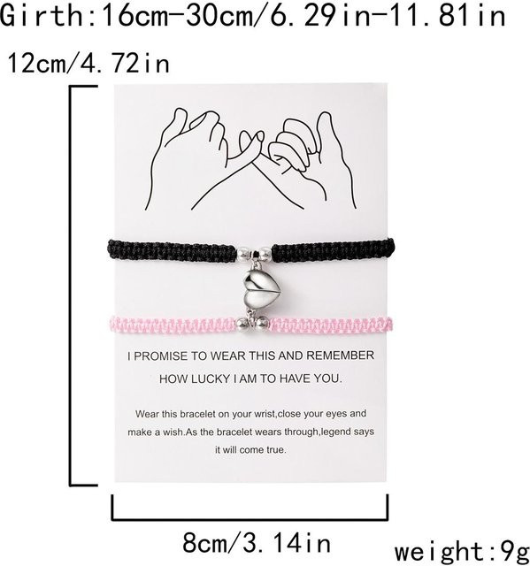 Armband Set, geflochtenes Seil, Metall, Bunt, Unisex - Bild 1